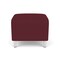 Lesro Siena Lounge Reception 1 Seat Bench, Brushed Steel, OH Wine Upholstery SN1001 - alternate 1